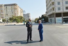 Президент Ильхам Алиев ознакомился с состоянием ряда улиц в Баку