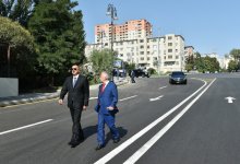Президент Ильхам Алиев ознакомился с состоянием ряда улиц в Баку