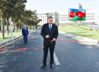 Президент Ильхам Алиев ознакомился с состоянием ряда улиц в Баку
