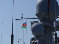 Дружественный визит российских военных кораблей в Азербайджан (ФОТОСЕССИЯ)
