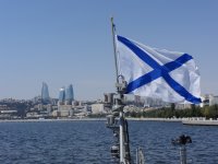 Дружественный визит российских военных кораблей в Азербайджан (ФОТОСЕССИЯ)