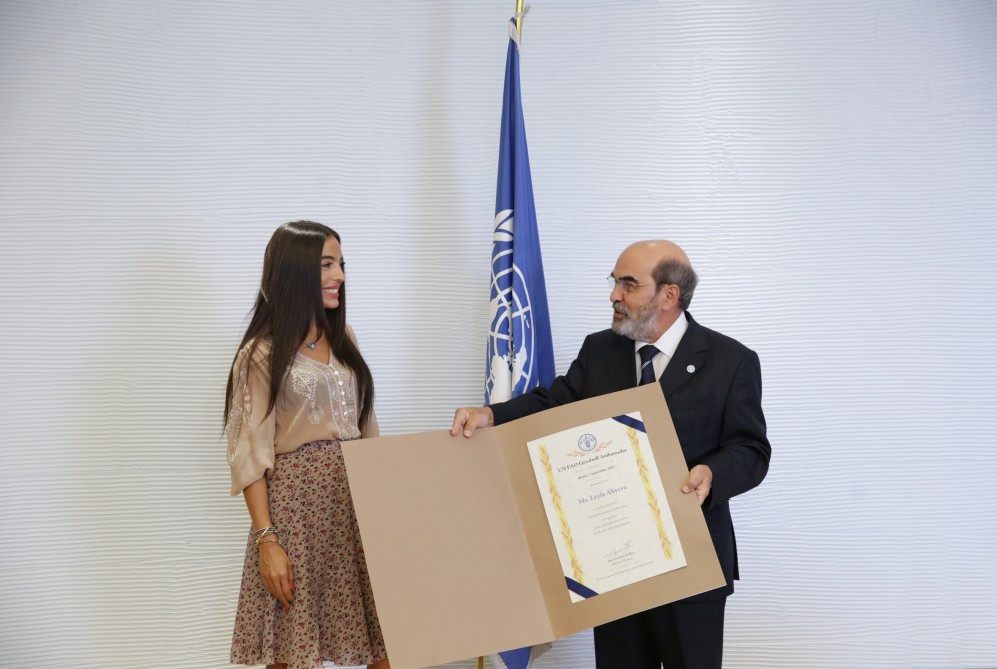 FAO: Personalities such as Leyla Aliyeva have unique convincing power and their messages can be heard by millions of people