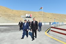 Ильхам Алиев принял участие в церемонии подачи воды для орошения из канала Тахтакерпю-Джейранбатан (ФОТО)