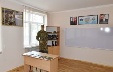 Azerbaijani president reviews one of schools after repair in Baku