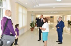 Azerbaijani president reviews Technical and Humanitarian Lyceum after repair