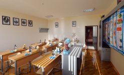 Azerbaijani president reviews Technical and Humanitarian Lyceum after repair