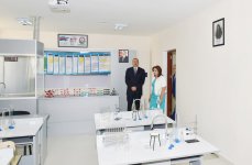 Azerbaijani president reviews Technical and Humanitarian Lyceum after repair