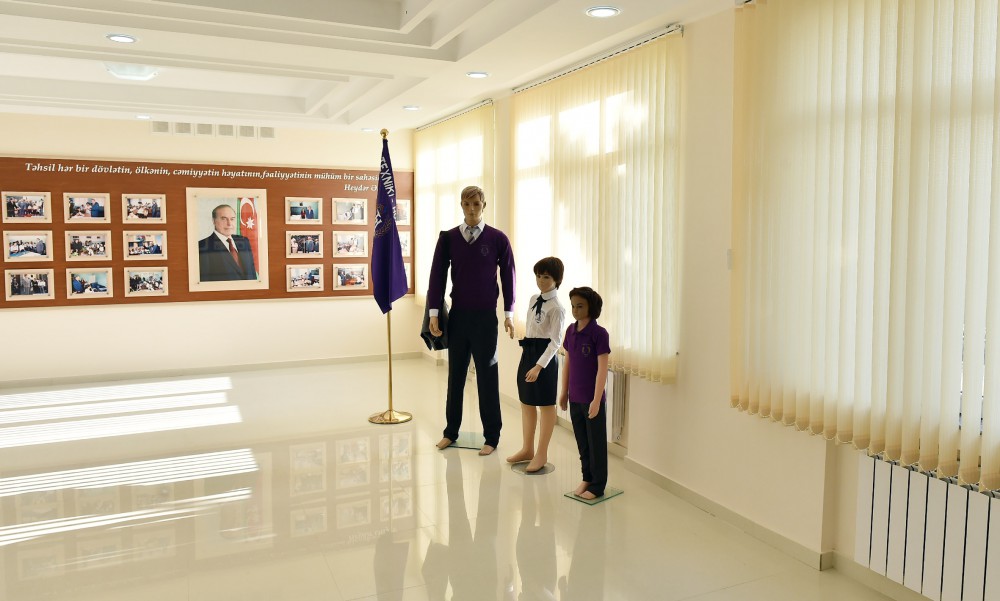 Azerbaijani president reviews Technical and Humanitarian Lyceum after repair