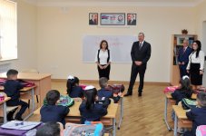 President Ilham Aliyev reviews school No. 148 after reconstruction in Baku