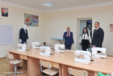 President Ilham Aliyev reviews school No. 148 after reconstruction in Baku