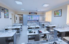 President Ilham Aliyev reviews school No. 148 after reconstruction in Baku
