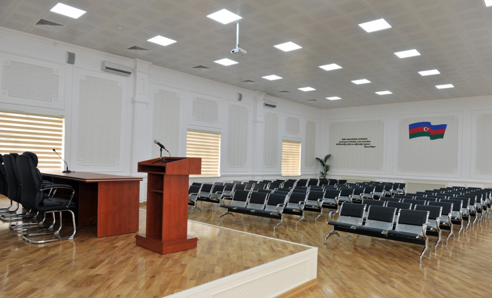 President Ilham Aliyev reviews school No. 148 after reconstruction in Baku