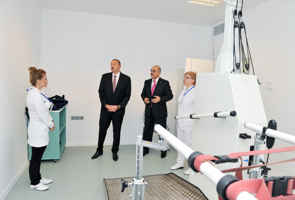 Ilham Aliyev reviews Rehabilitation Center for Disabled after repair in Baku