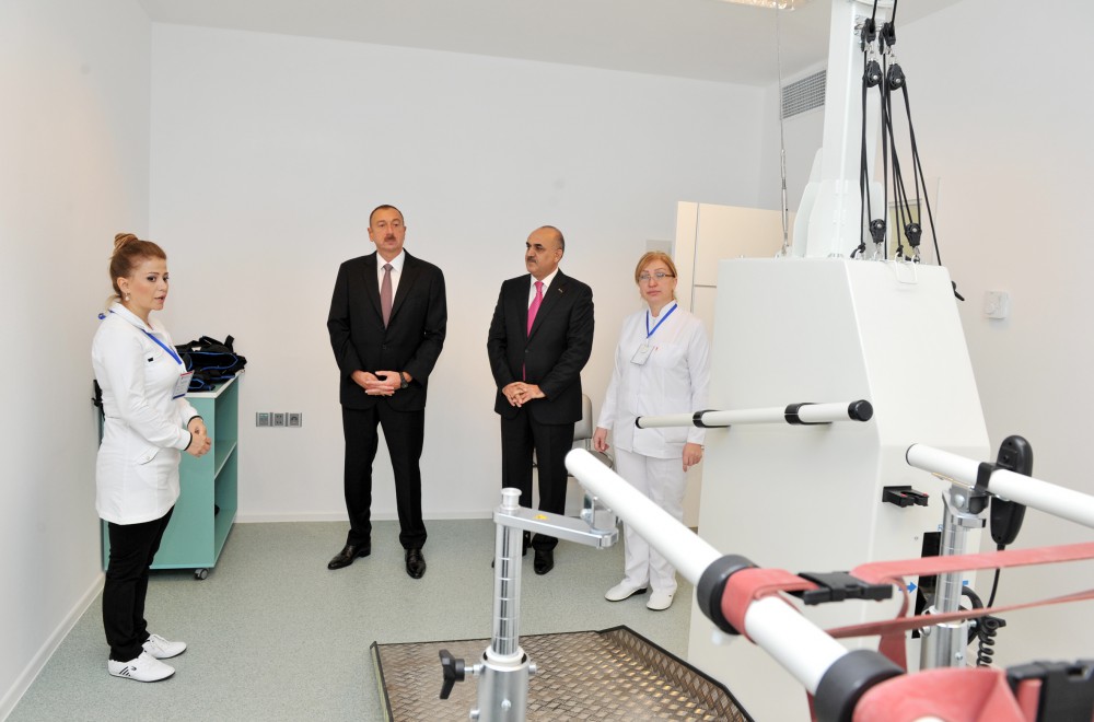 Ilham Aliyev reviews Rehabilitation Center for Disabled after repair in Baku