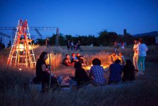 Костры и азербайджанское искусство под открытым небом Грузии (ФОТО)