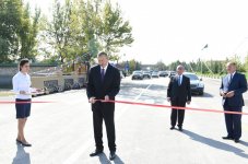Президент Ильхам Алиев принял участие в открытии автодороги Гекчай-Уджар (ФОТО)