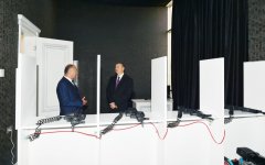 Президент Ильхам Алиев принял участие в открытии Молодежного центра в Уджаре (ФОТО)