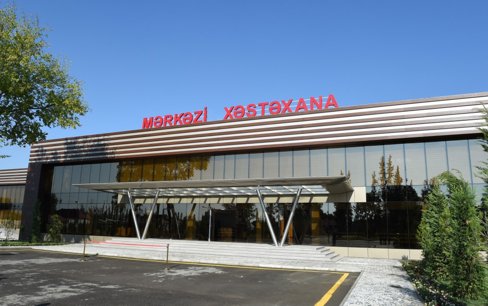 President Aliyev attends opening of new building of Ujar district Central Hospital