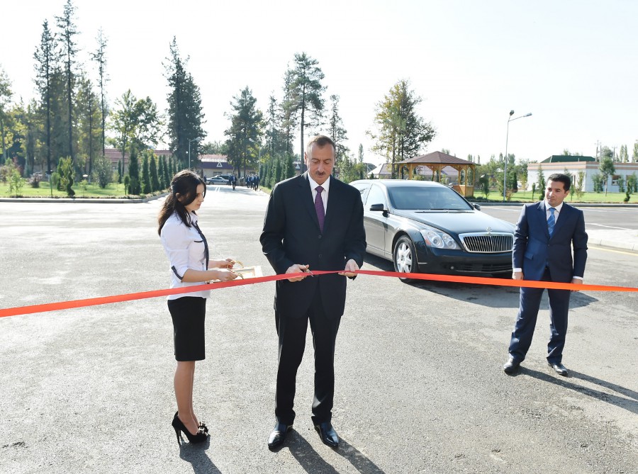 President Aliyev attends opening of new building of Ujar district Central Hospital