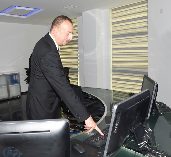 Ilham Aliyev attends ceremony marking finish of project to reconstruct water supply system of Ujar
