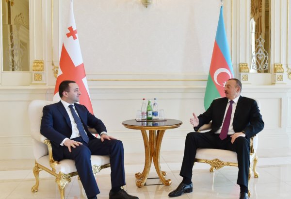 President Ilham Aliyev receives Georgian PM