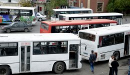 Противозаконные действия водителей  автобусов в Баку (ФОТО)