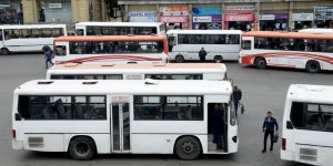 Противозаконные действия водителей  автобусов в Баку (ФОТО)