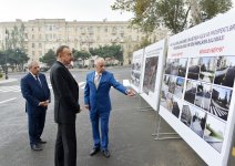 Президент Ильхам Алиев принял участие в открытии ряда новых дорог и парков в Баку