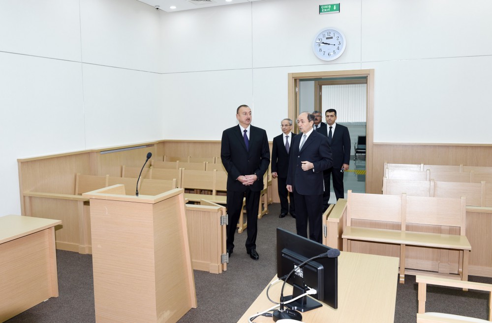 Президент Ильхам Алиев принял участие в открытии Сабунчинского судебного комплекса (ФОТО)