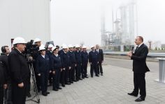 Ilham Aliyev launches new installations in Ethylene and Polyethylene Plant in Sumgayit