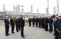 Ilham Aliyev launches new installations in Ethylene and Polyethylene Plant in Sumgayit