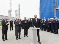 Ilham Aliyev launches new installations in Ethylene and Polyethylene Plant in Sumgayit