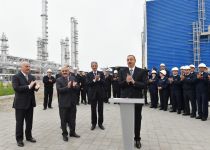 Ilham Aliyev launches new installations in Ethylene and Polyethylene Plant in Sumgayit
