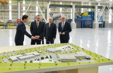 Президент Ильхам Алиев принял участие в открытии завода технического оборудования в Сумгайыте