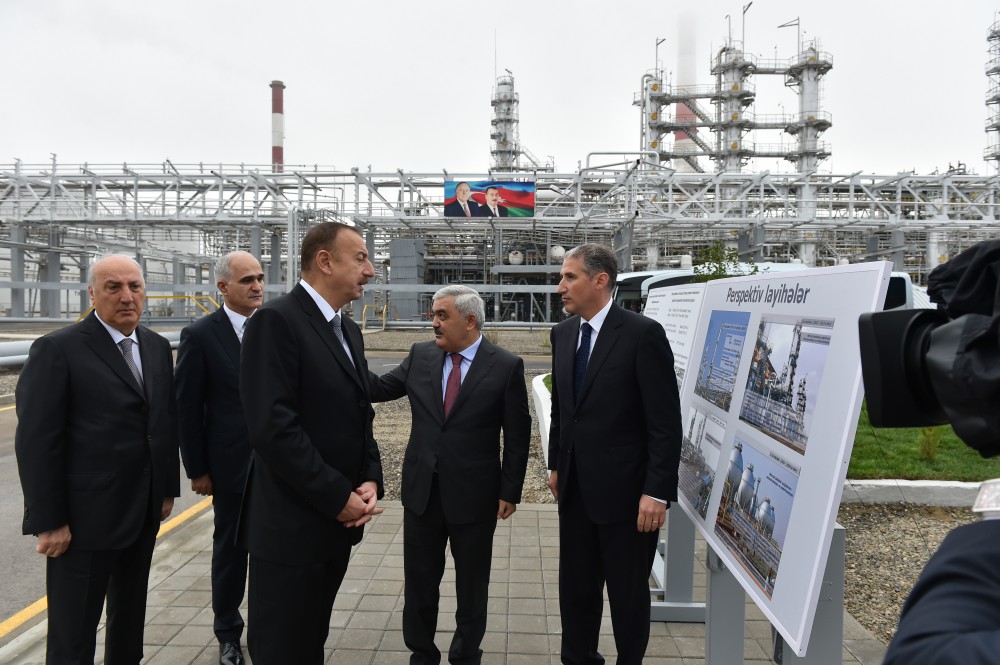 Ilham Aliyev launches new installations in Ethylene and Polyethylene Plant in Sumgayit