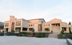 Президент Ильхам Алиев принял участие в открытии Центра Гейдара Алиева в городе Загатала