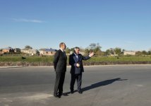 Президент Азербайджана ознакомился с работой по расширению магистрали Евлах-Балакен (ФОТО)