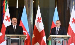 Президенты Азербайджана и Грузии выступили с заявлениями для печати