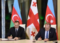 Президенты Азербайджана и Грузии подписали Совместную декларацию (ФОТО)
