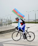В Баку прошел велопробег, посвященный Дню Государственного флага  (ФОТО)