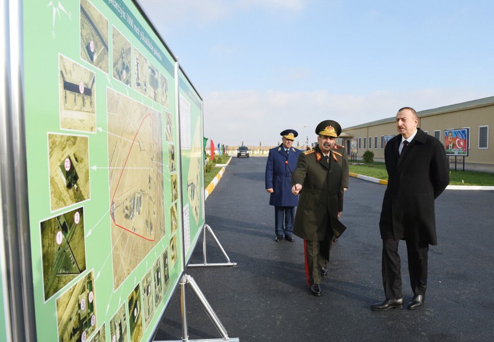 President Aliyev reviews military town of Air Force of Azerbaijani Defense Ministry