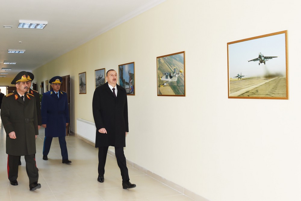 President Aliyev reviews military town of Air Force of Azerbaijani Defense Ministry