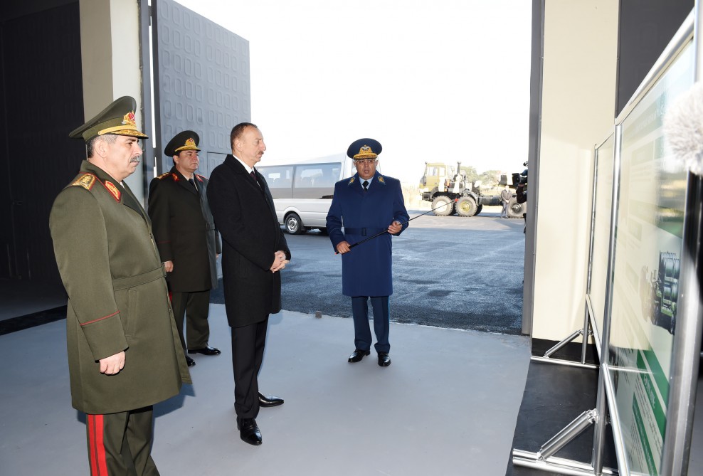 President Aliyev reviews military town of Air Force of Azerbaijani Defense Ministry
