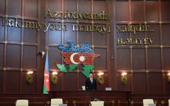 President Aliyev attends first session of new parliament (PHOTO)