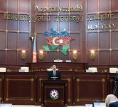 President Aliyev attends first session of new parliament (PHOTO)