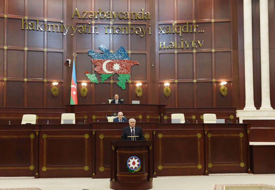President Aliyev attends first session of new parliament (PHOTO)