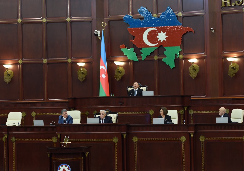 President Aliyev attends first session of new parliament (PHOTO)