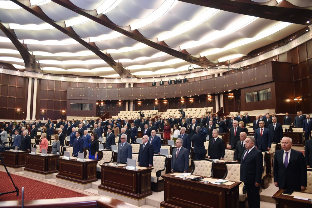 President Aliyev attends first session of new parliament (PHOTO)