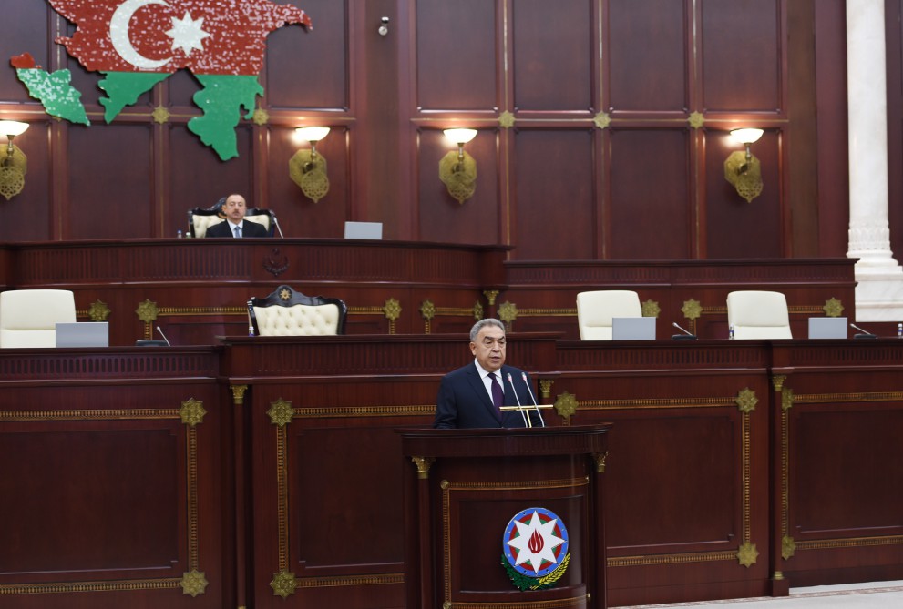 President Aliyev attends first session of new parliament (PHOTO)
