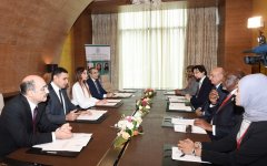 Azerbaijan first lady meets ISESCO Director General, goodwill ambassadors